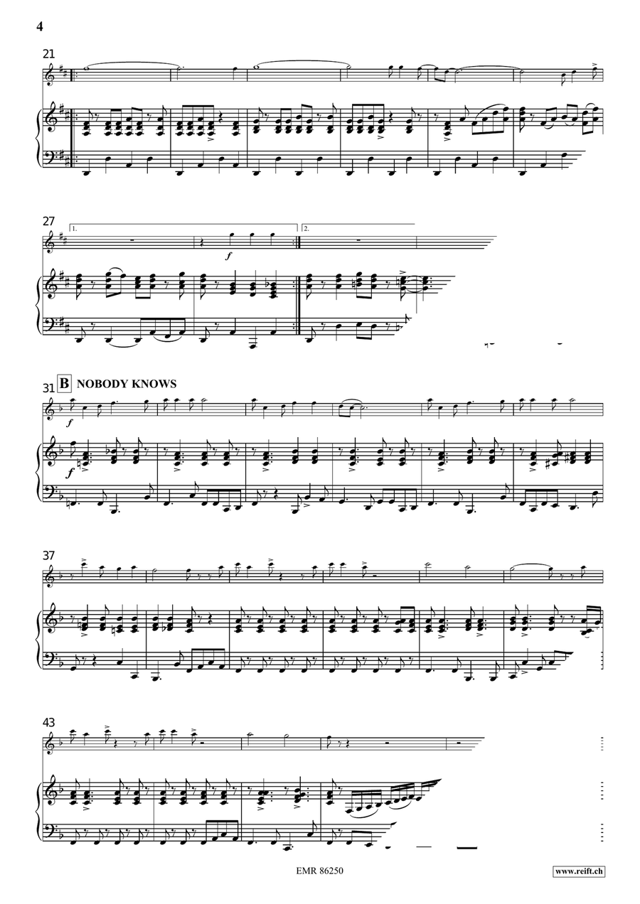 Gospel Gospel Flute Solo scores gallery preview page 6