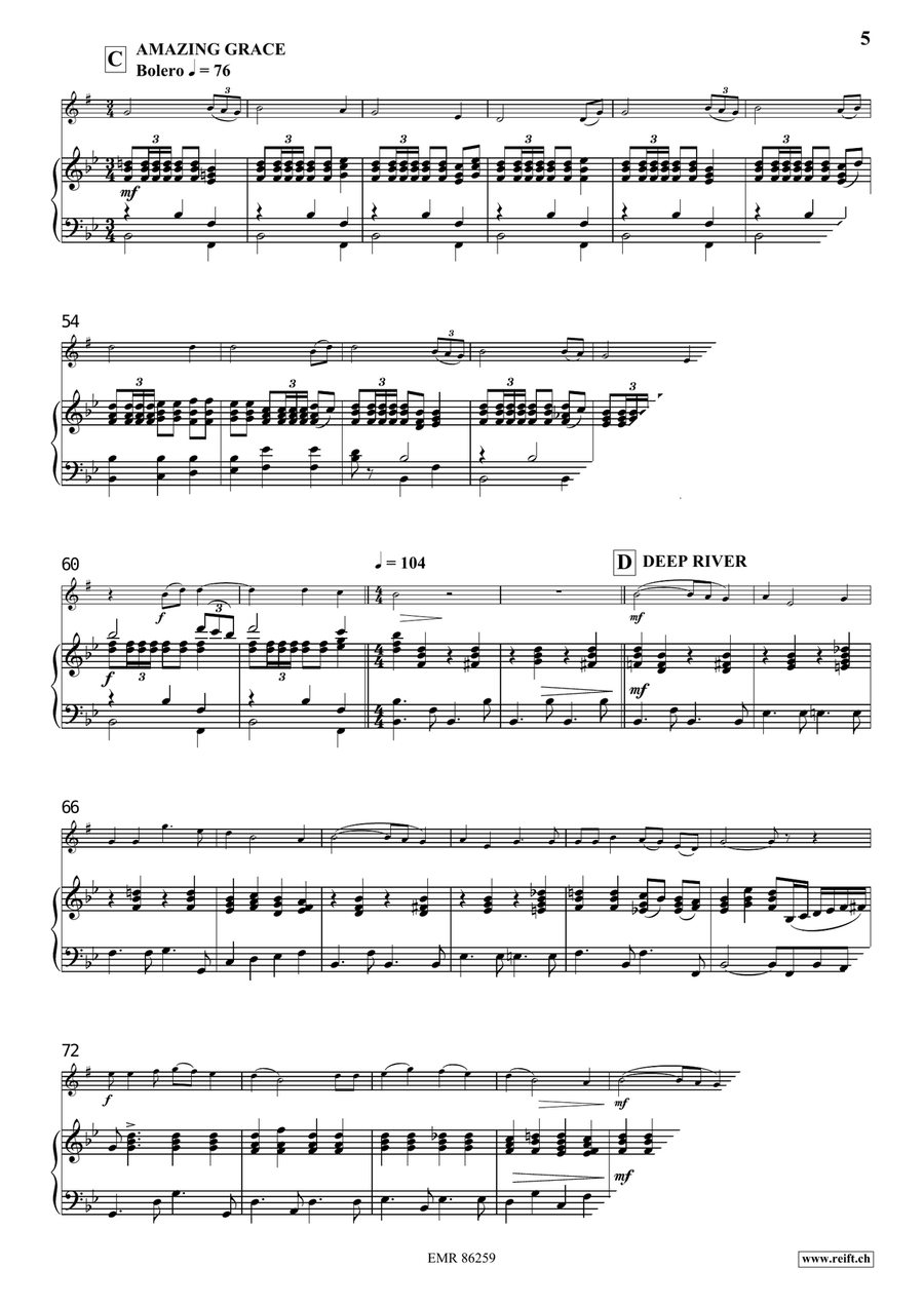 Gospel Gospel Horn scores gallery preview page 7