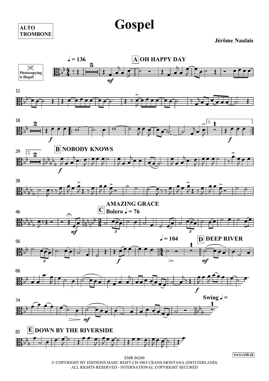 Gospel Gospel Piano Accompaniment scores gallery preview page 4