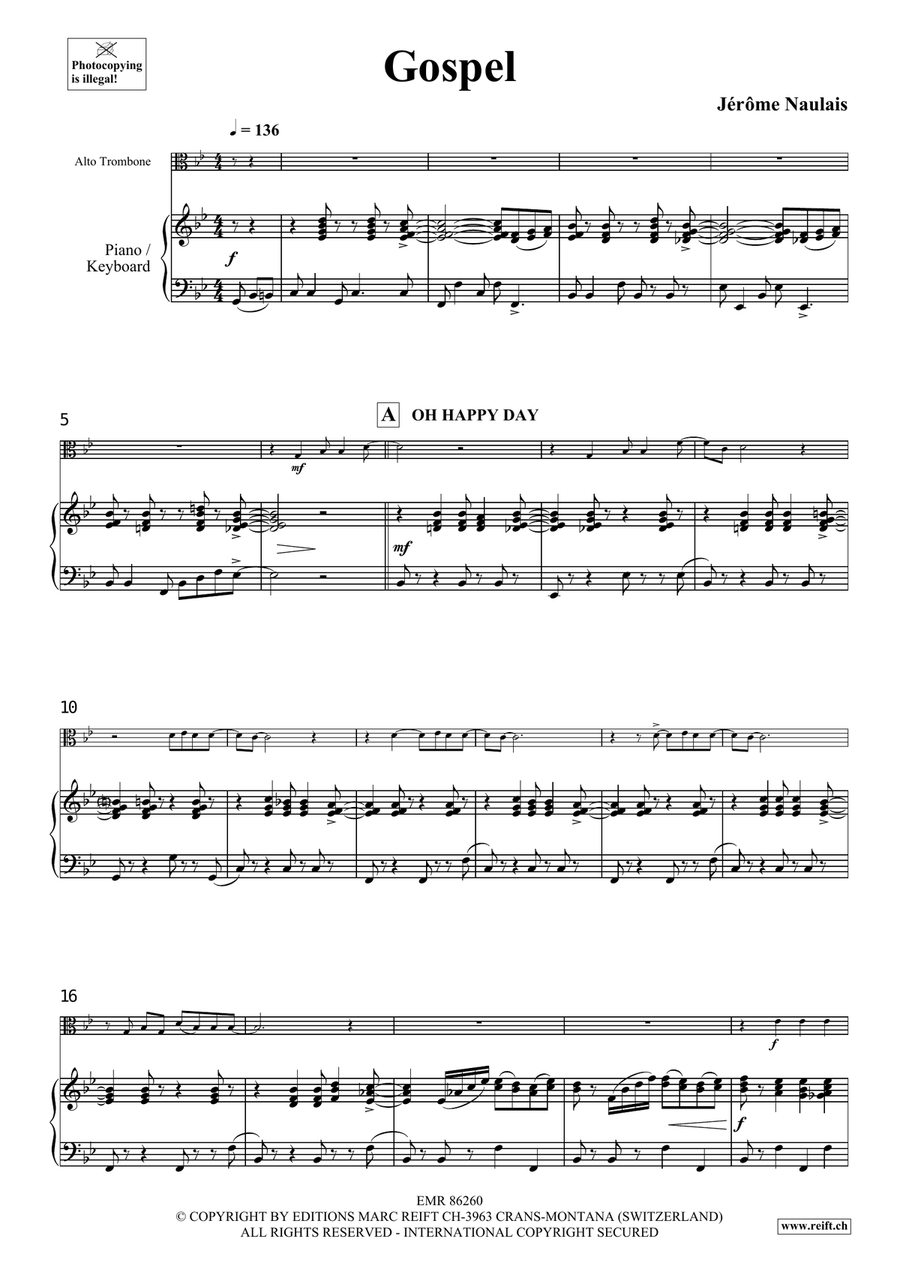 Gospel Gospel Piano Accompaniment scores gallery preview page 5