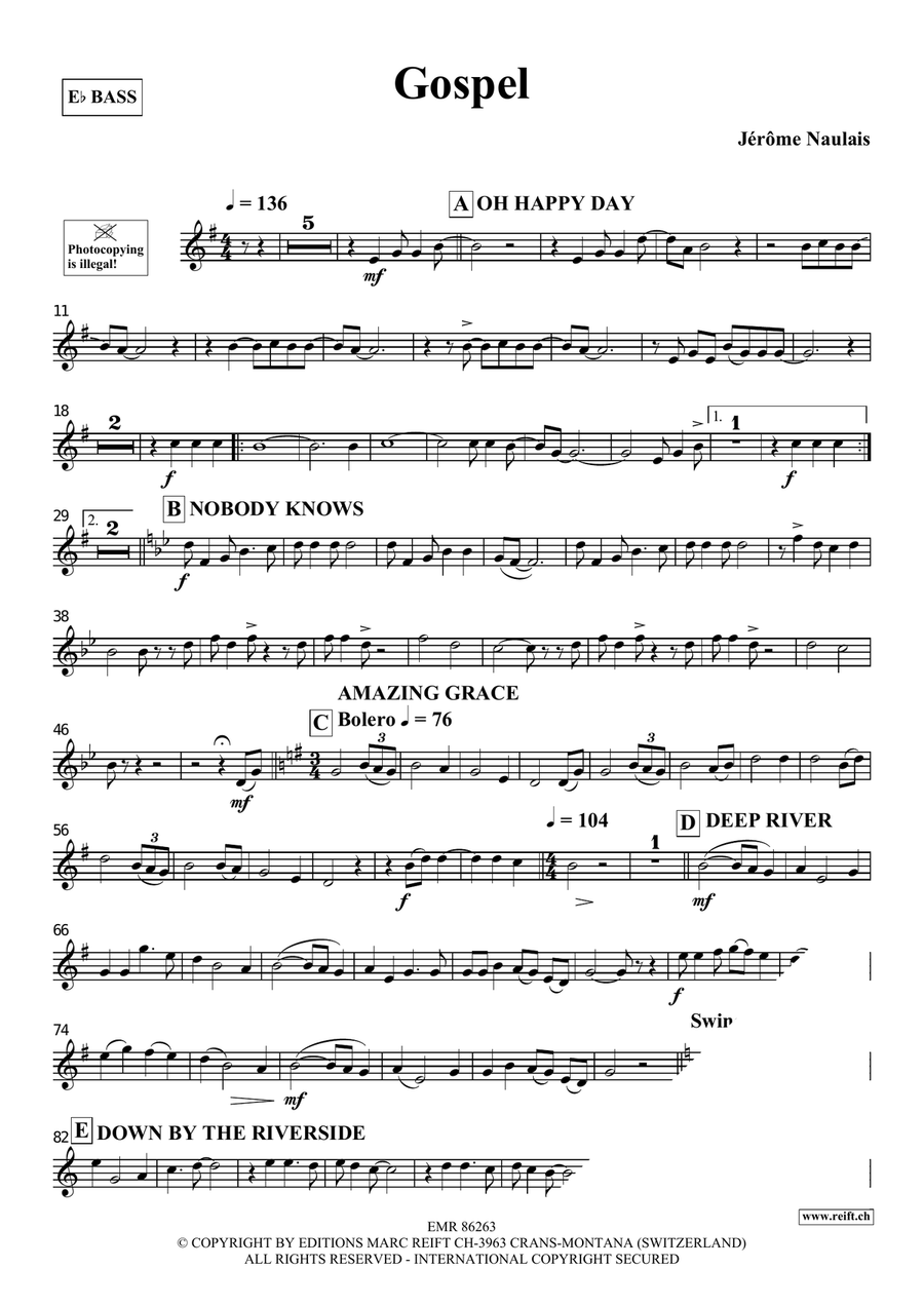 Gospel Gospel Voice Solo scores gallery preview page 4