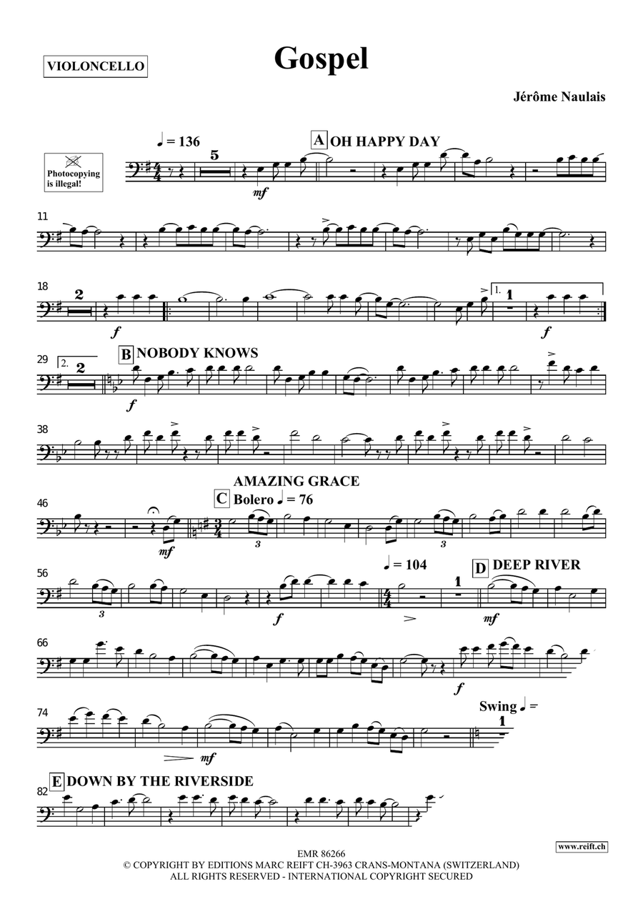 Gospel Gospel Piano Accompaniment scores gallery preview page 4