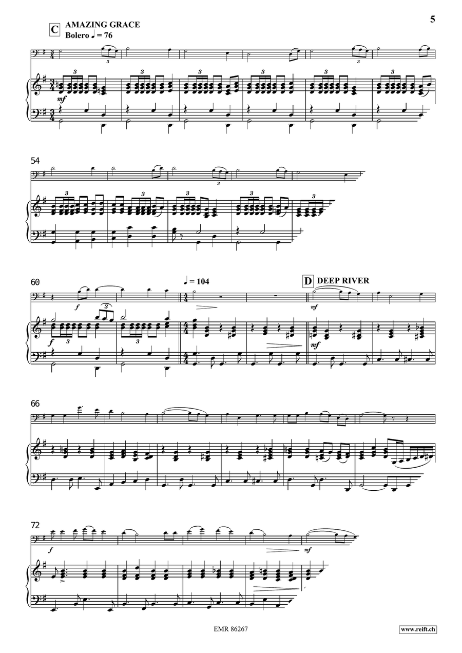 Gospel Gospel Double Bass scores gallery preview page 7