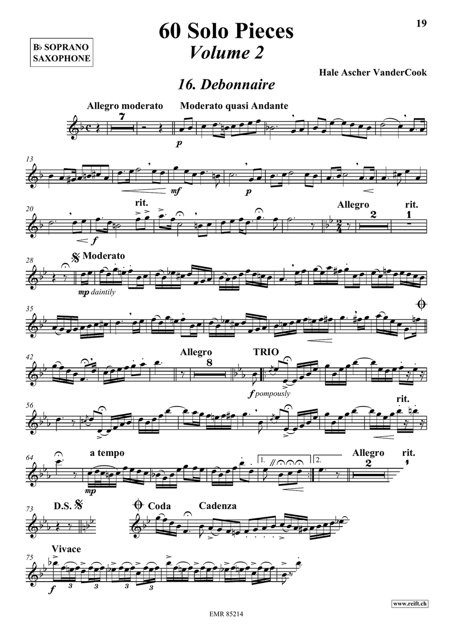 60 Solo Pieces Volume 2 60 Solo Pieces Volume 2 Soprano Saxophone scores gallery preview page 4