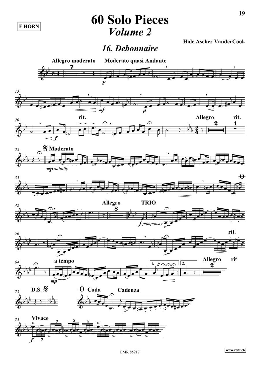 60 Solo Pieces Volume 2 60 Solo Pieces Volume 2 Horn scores gallery preview page 4