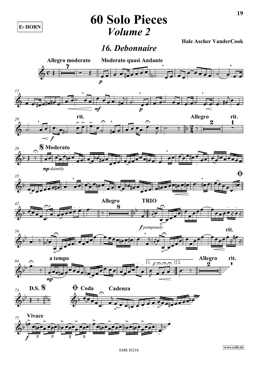60 Solo Pieces Volume 2 60 Solo Pieces Volume 2 Horn scores gallery preview page 4