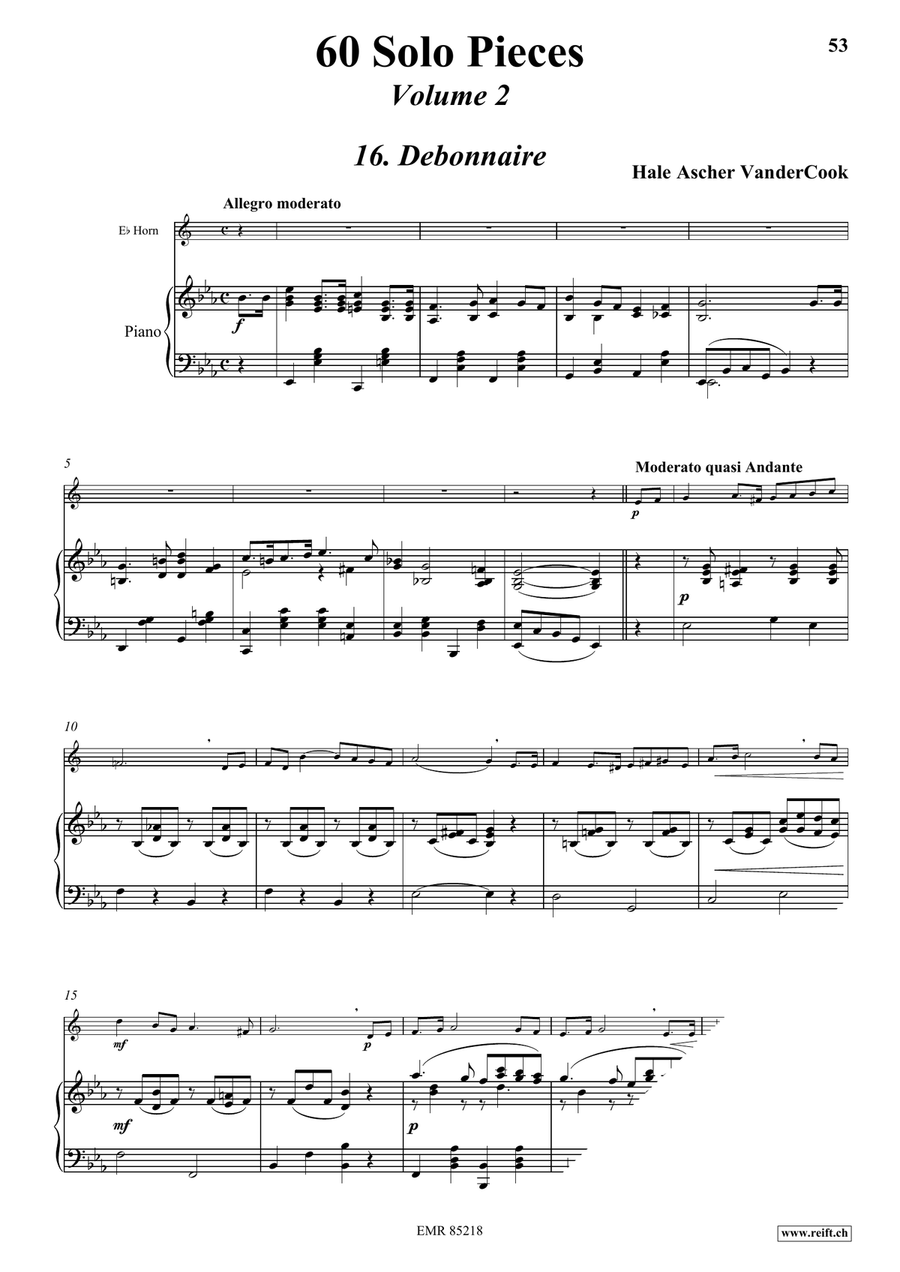 60 Solo Pieces Volume 2 60 Solo Pieces Volume 2 Horn scores gallery preview page 5