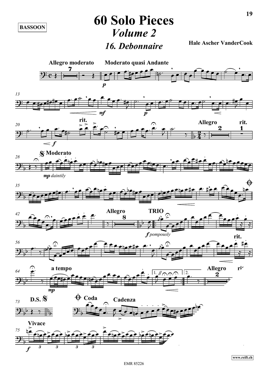 60 Solo Pieces Volume 2 60 Solo Pieces Volume 2 Bassoon Solo scores gallery preview page 4