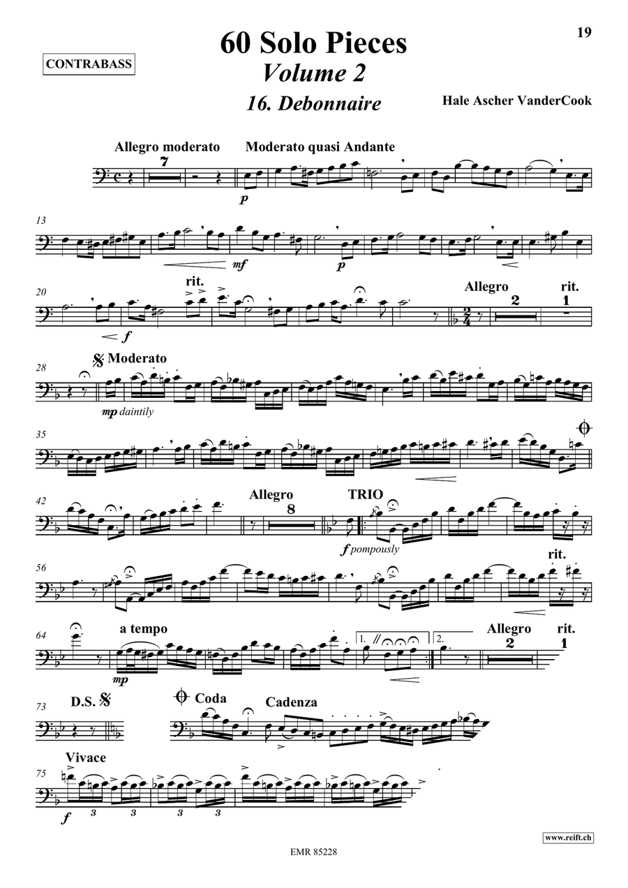60 Solo Pieces Volume 2 60 Solo Pieces Volume 2 Double Bass scores gallery preview page 4