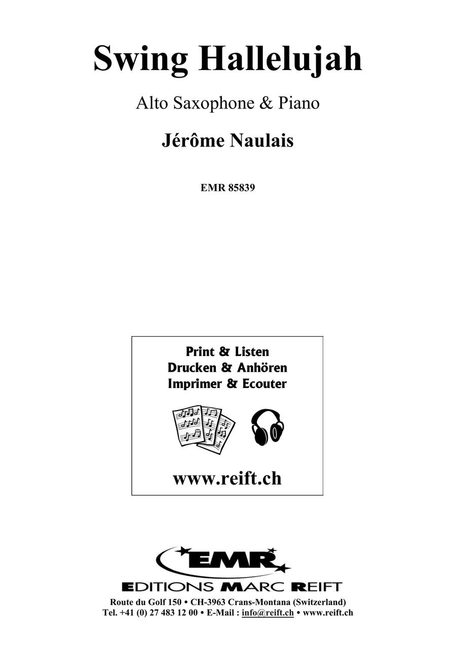 Swing Hallelujah Swing Hallelujah Alto Saxophone scores gallery preview page 2