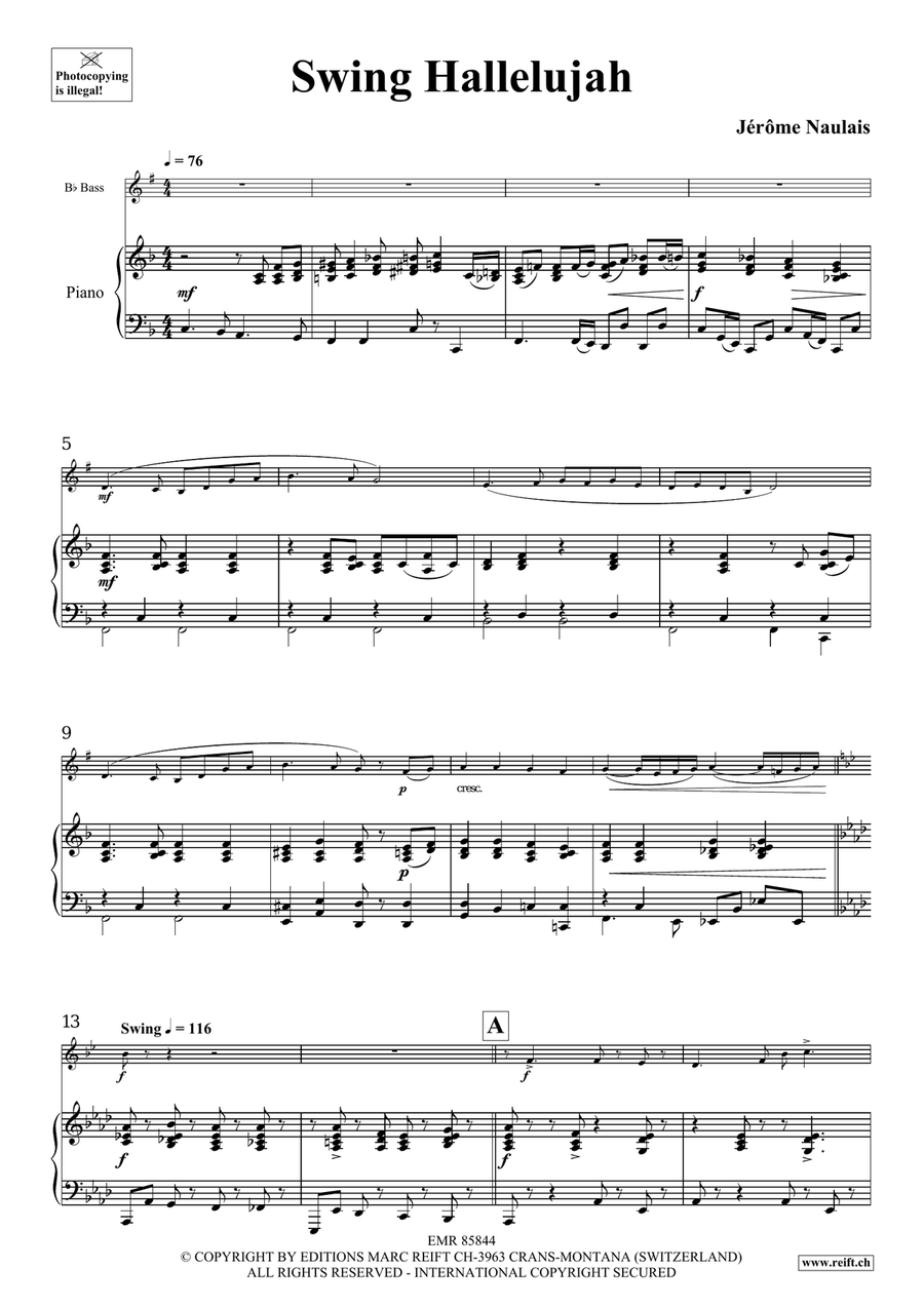 Swing Hallelujah Swing Hallelujah Voice Solo scores gallery preview page 5
