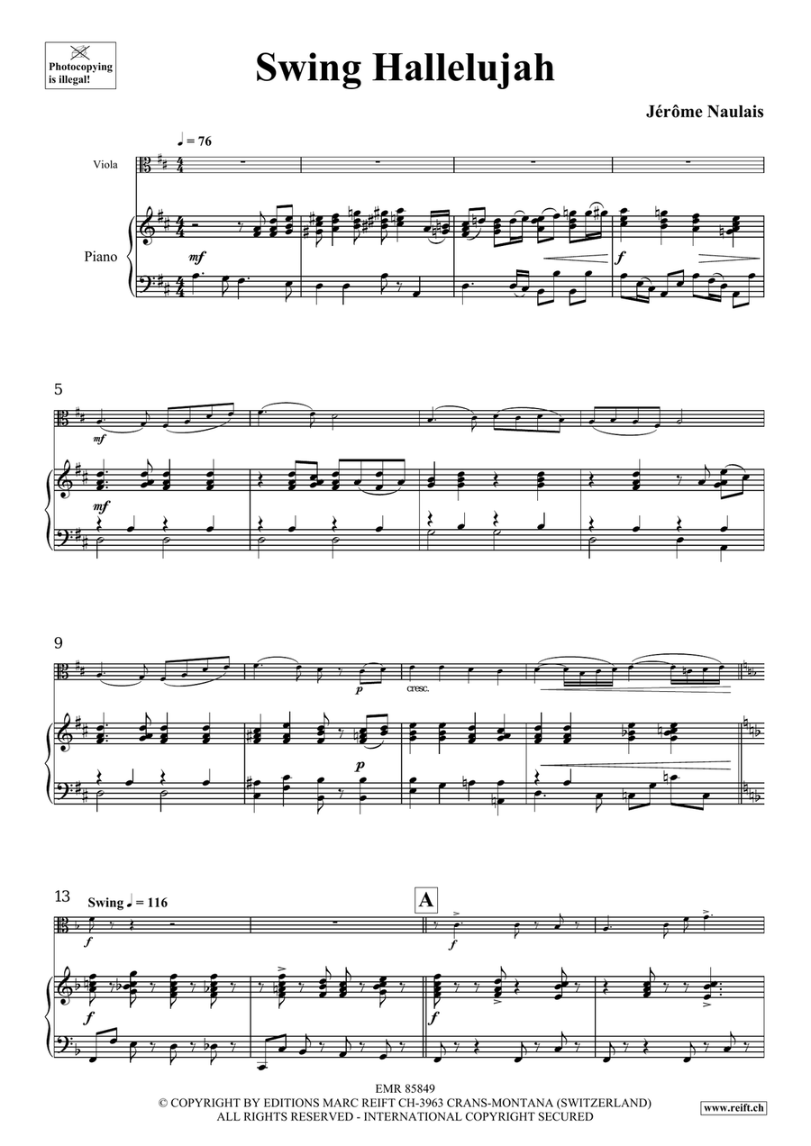 Swing Hallelujah Swing Hallelujah Piano Accompaniment scores gallery preview page 5
