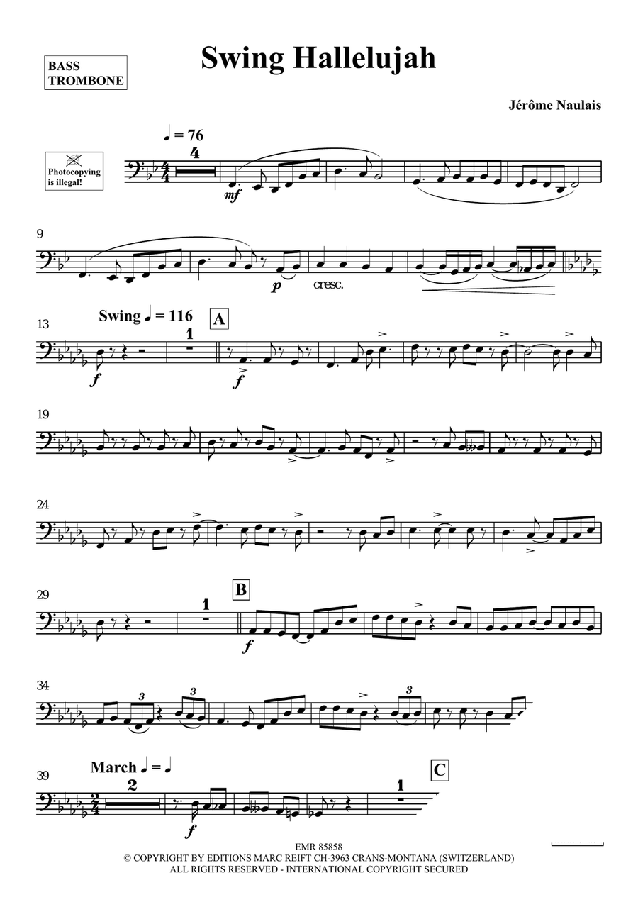 Swing Hallelujah Swing Hallelujah Bass Trombone scores gallery preview page 4