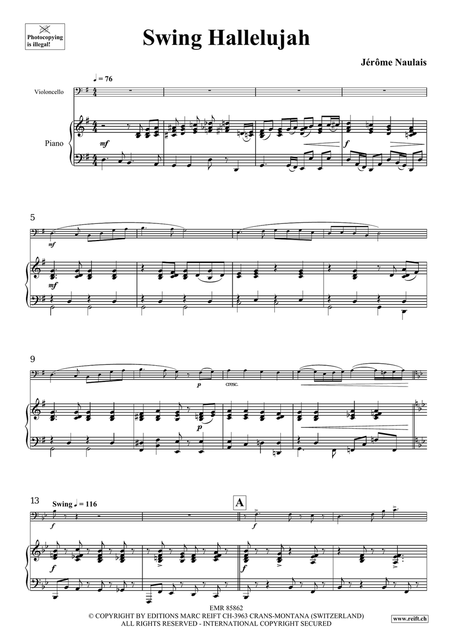 Swing Hallelujah Swing Hallelujah Piano Accompaniment scores gallery preview page 5
