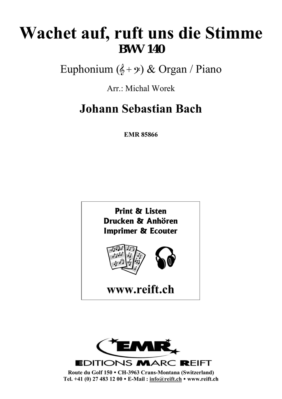 Wachet auf, ruft uns die Stimme Euphonium scores gallery preview page 2