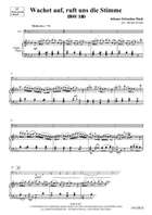Wachet auf, ruft uns die Stimme Tuba scores gallery preview page 3