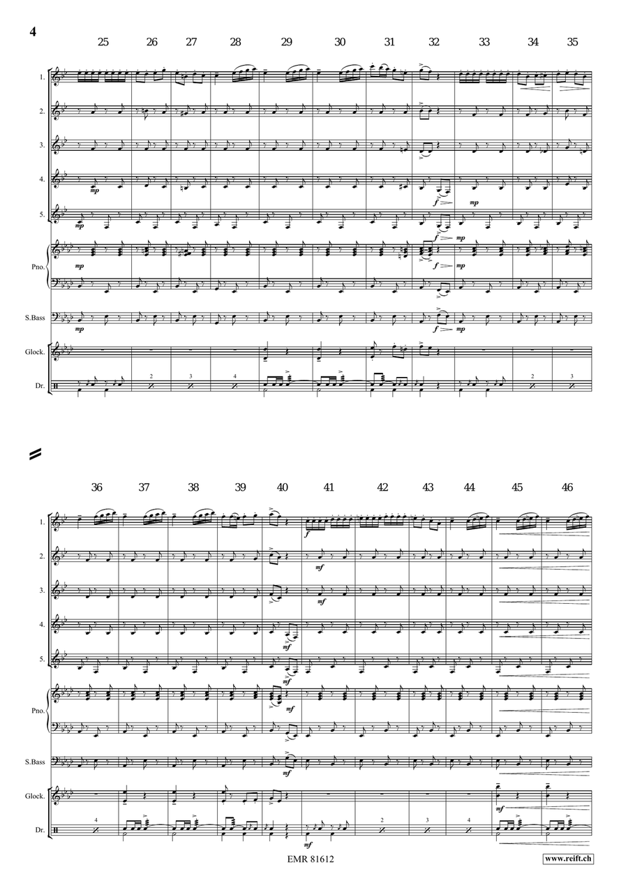 The Florentiner March The Florentiner March Clarinet Quintet scores gallery preview page 4