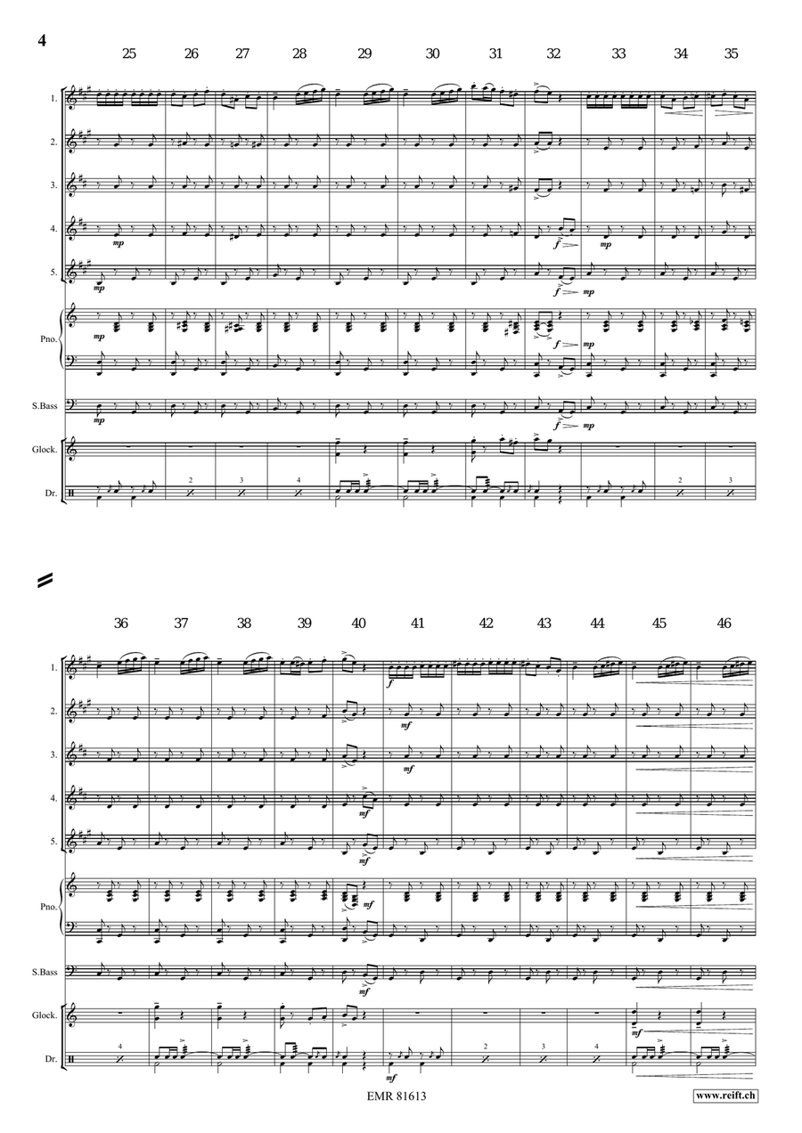 The Florentiner March The Florentiner March Saxophone Quintet scores gallery preview page 4