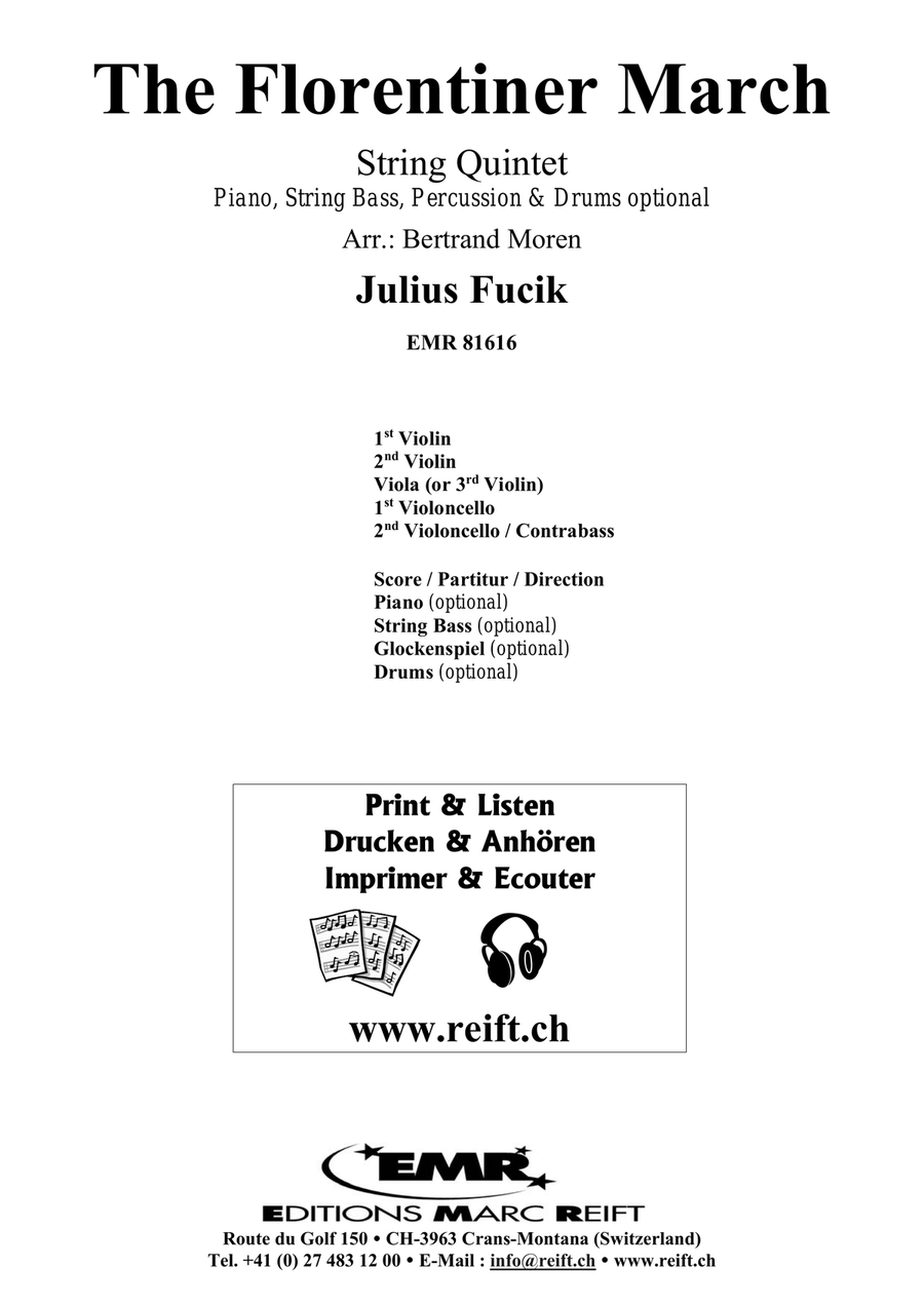 The Florentiner March The Florentiner March String Quintet scores gallery preview page 2