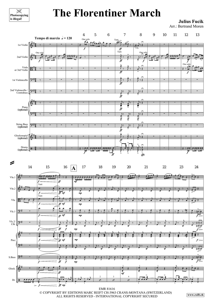The Florentiner March The Florentiner March String Quintet scores gallery preview page 3