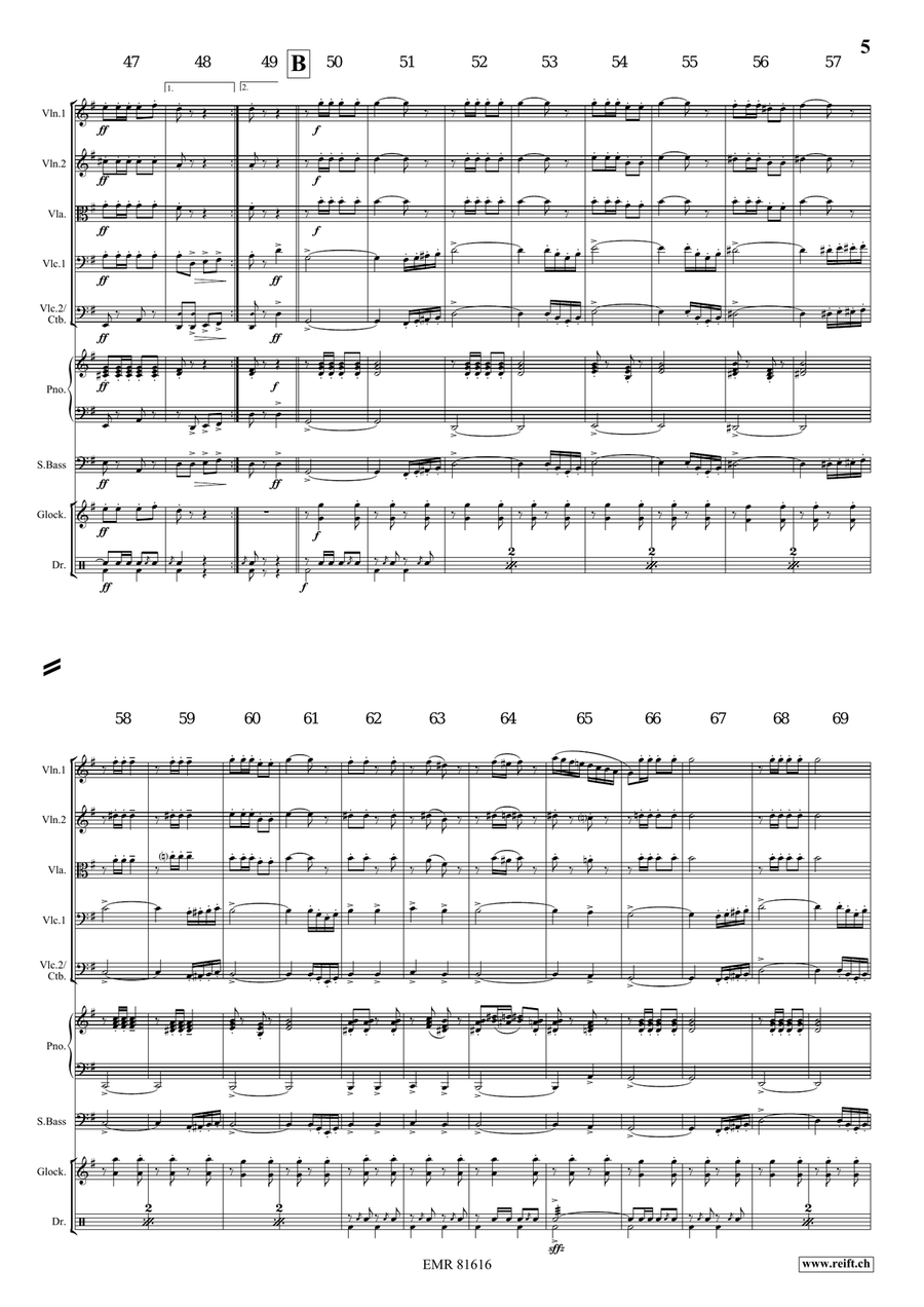 The Florentiner March The Florentiner March String Quintet scores gallery preview page 5