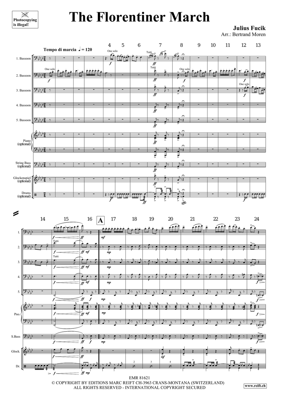 The Florentiner March The Florentiner March Bassoon scores gallery preview page 3