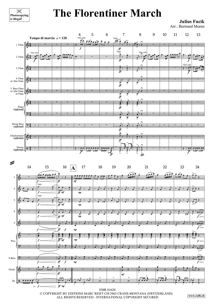 The Florentiner March The Florentiner March Flute scores gallery preview page 3