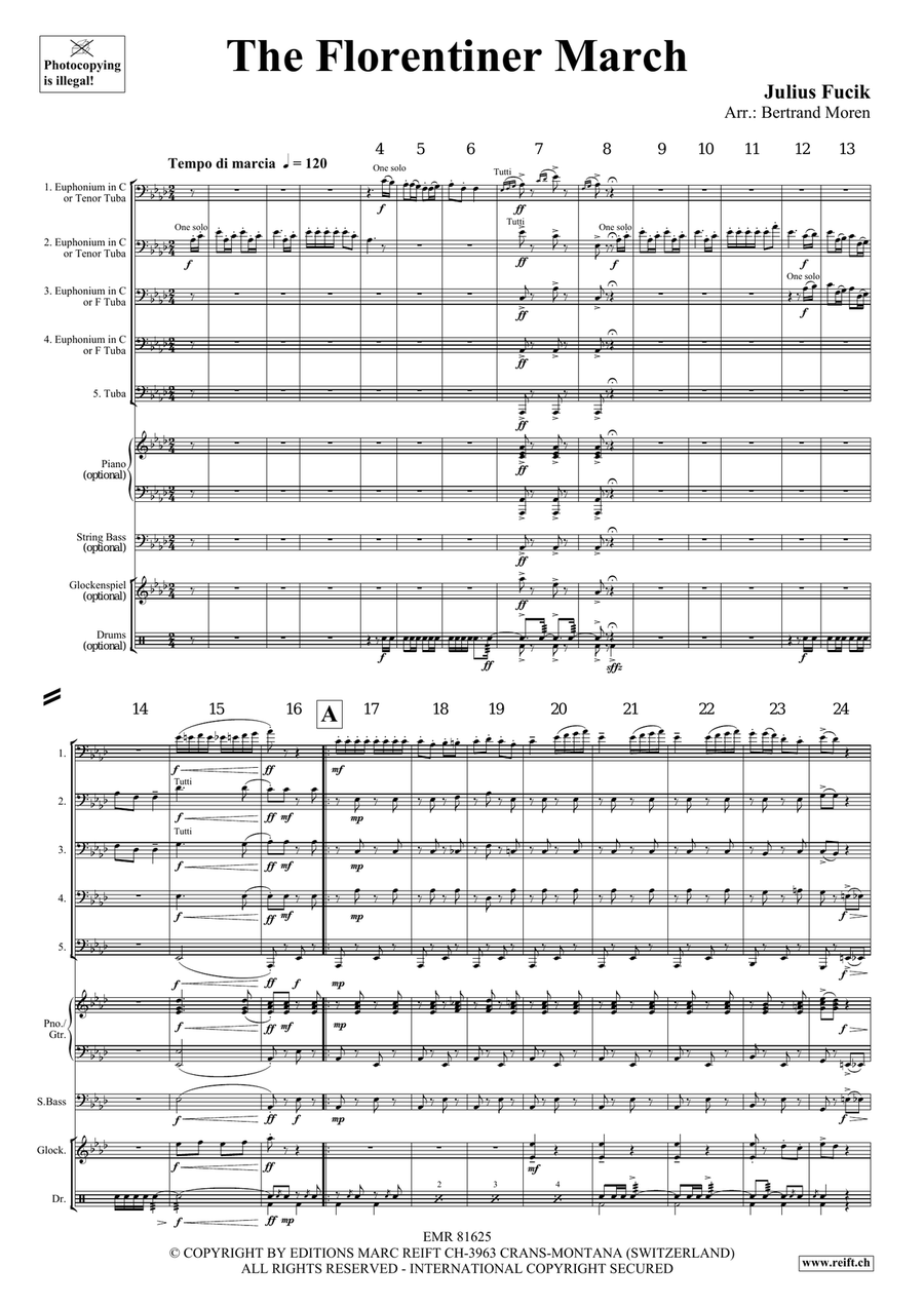 The Florentiner March The Florentiner March Tuba scores gallery preview page 3