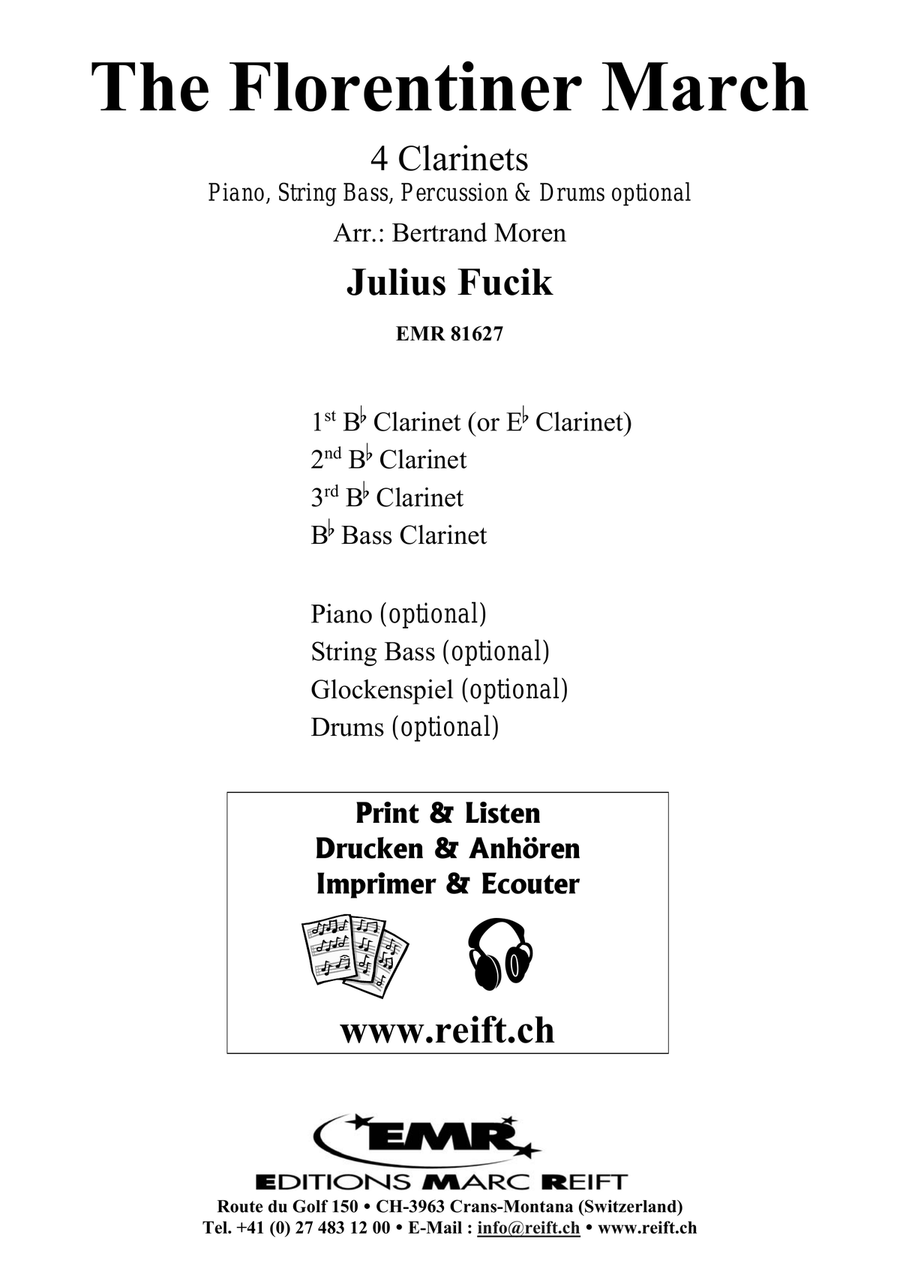 The Florentiner March The Florentiner March Clarinet Quartet scores gallery preview page 2