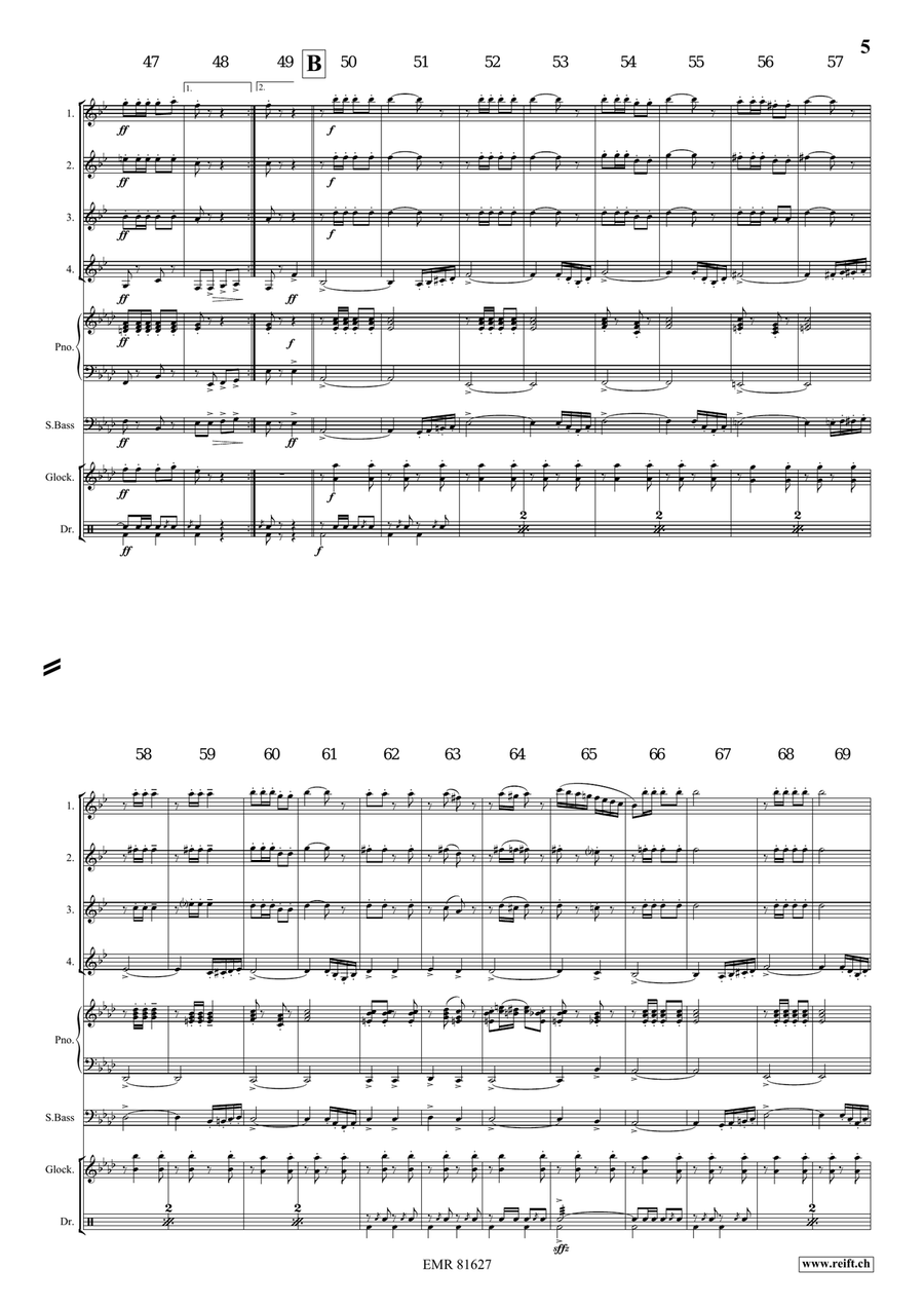 The Florentiner March The Florentiner March Clarinet Quartet scores gallery preview page 5