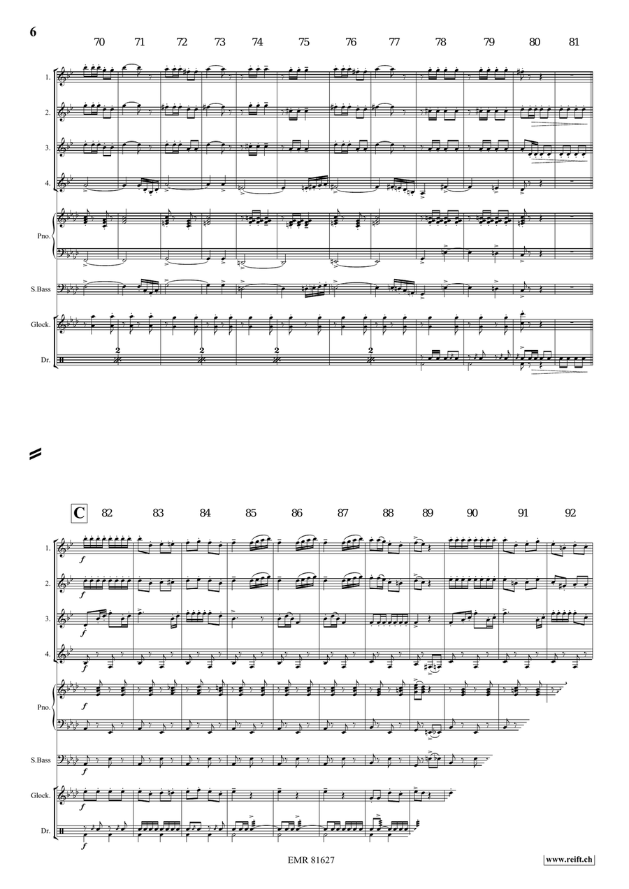 The Florentiner March The Florentiner March Clarinet Quartet scores gallery preview page 6