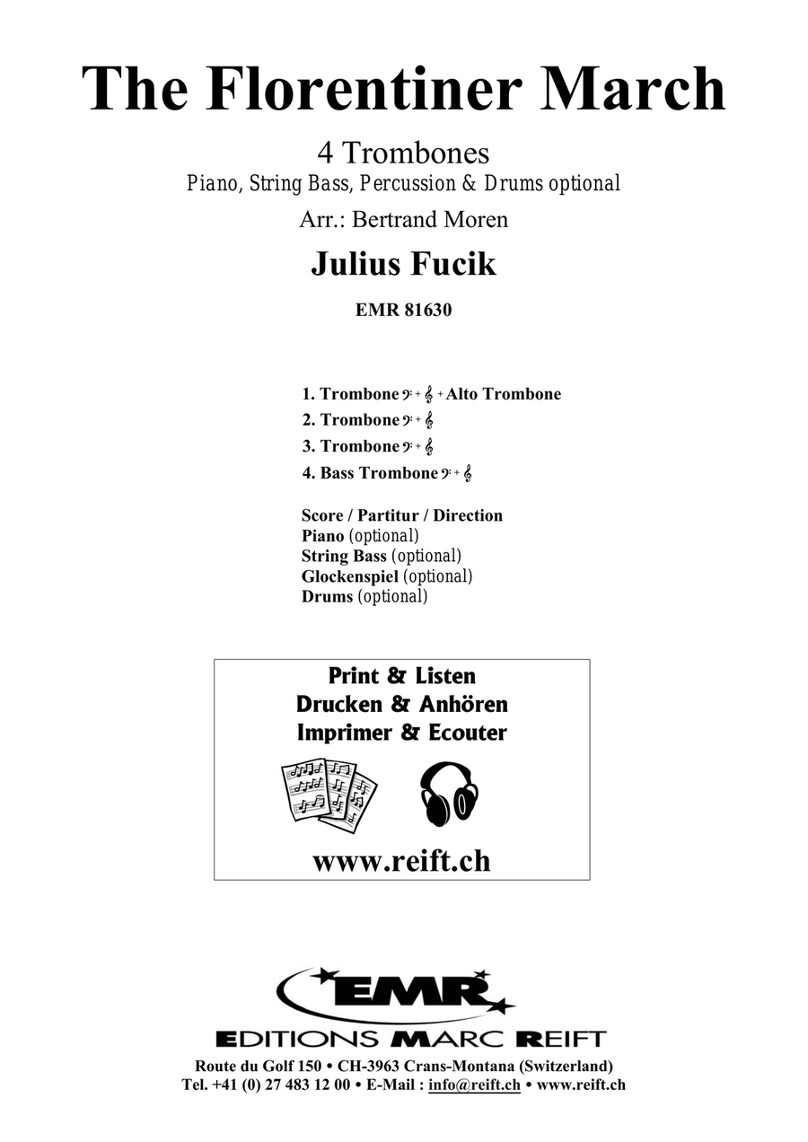The Florentiner March The Florentiner March Trombone Quartet scores gallery preview page 2