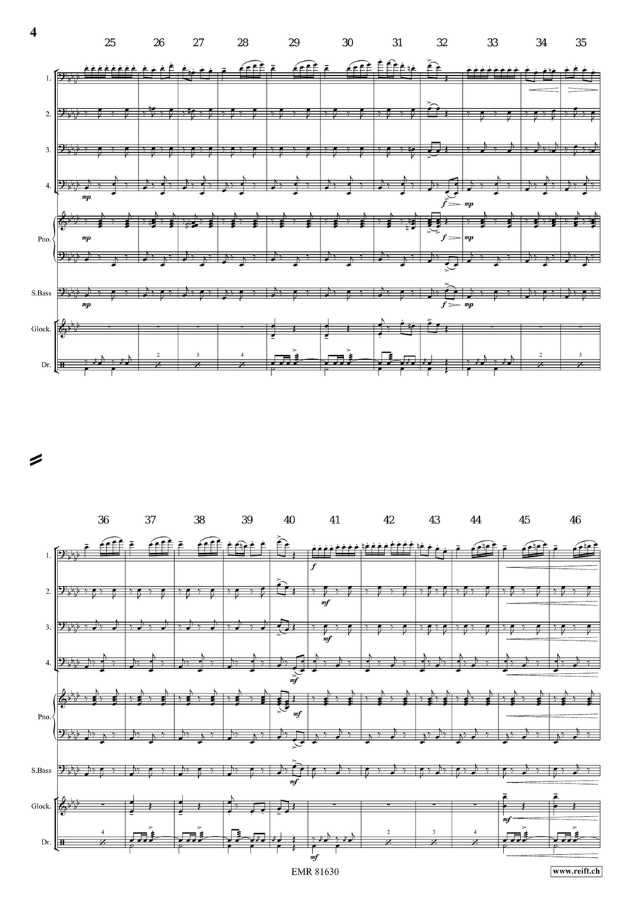 The Florentiner March The Florentiner March Trombone Quartet scores gallery preview page 4