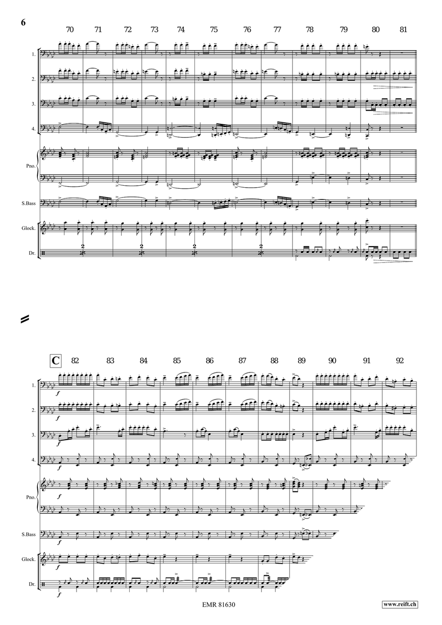 The Florentiner March The Florentiner March Trombone Quartet scores gallery preview page 6