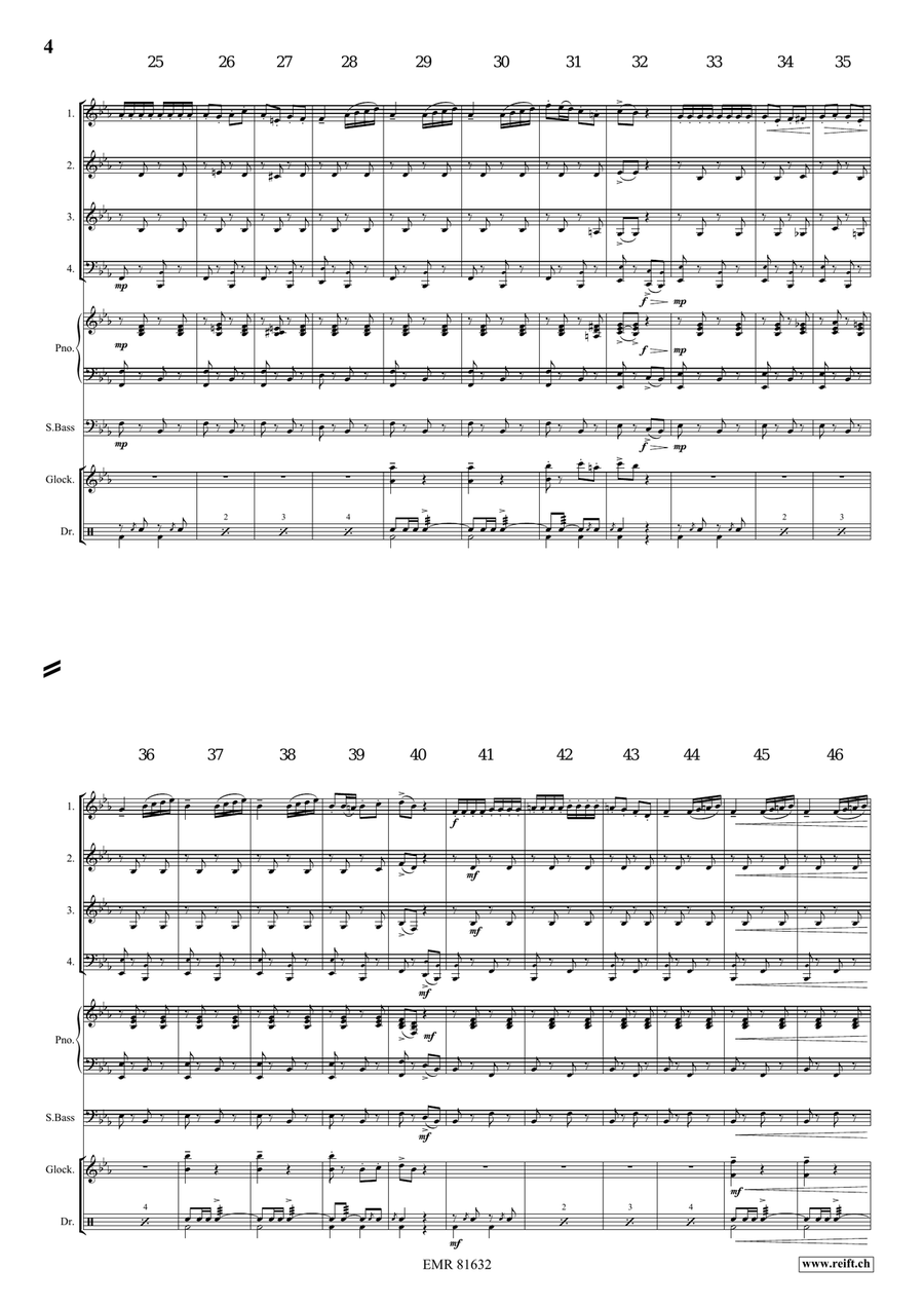 The Florentiner March The Florentiner March Brass Quartet scores gallery preview page 4