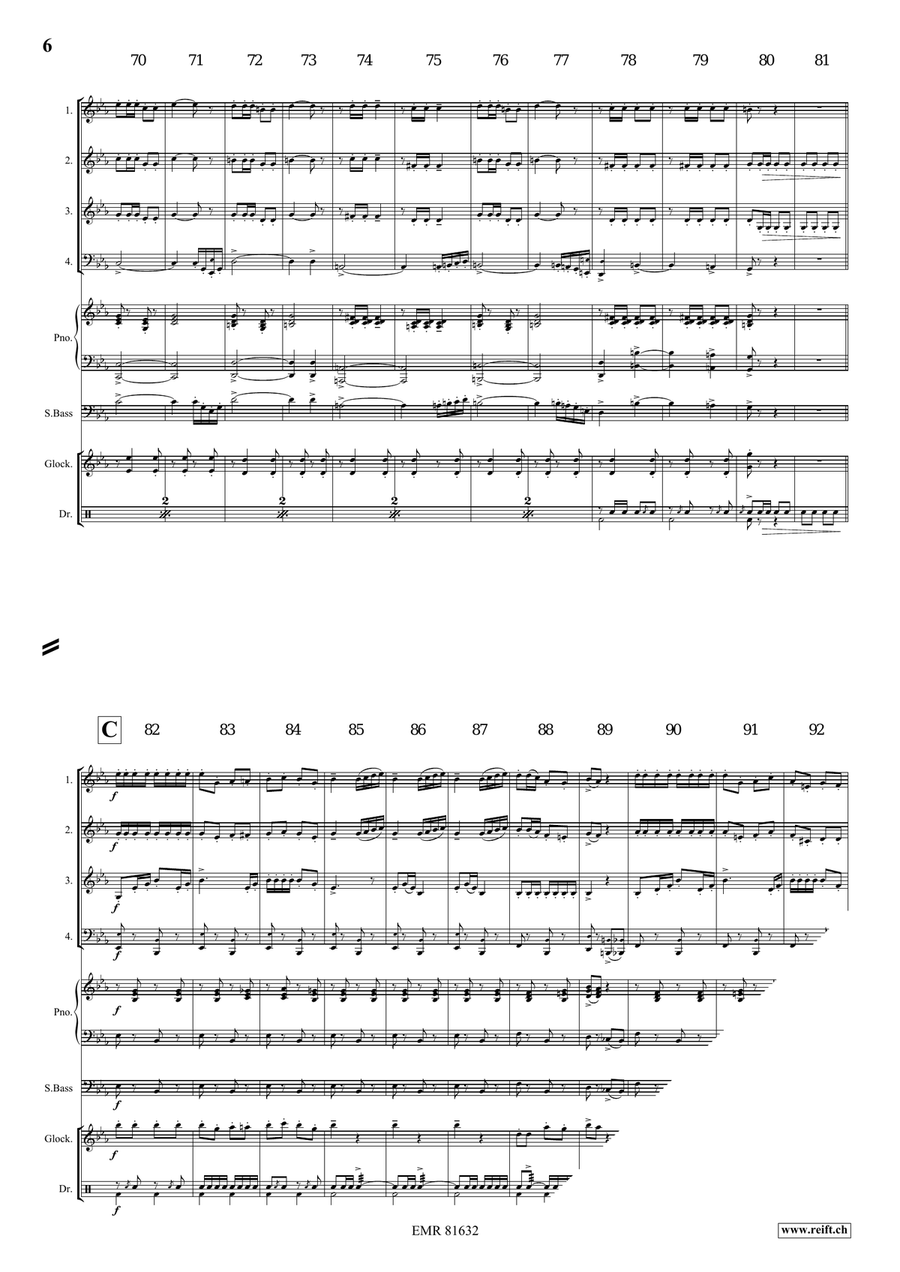 The Florentiner March The Florentiner March Brass Quartet scores gallery preview page 6