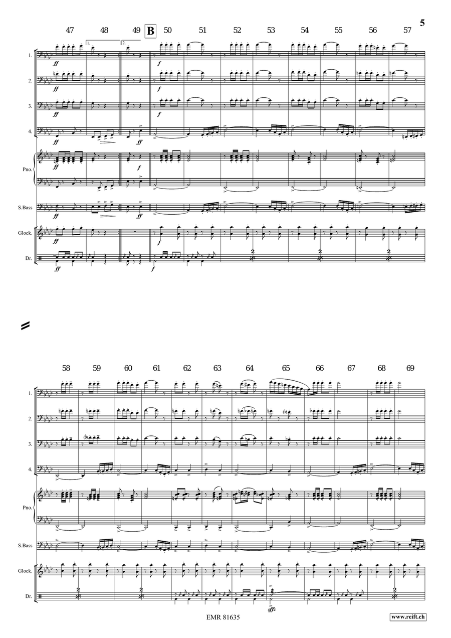The Florentiner March The Florentiner March Bassoon Quartet scores gallery preview page 5