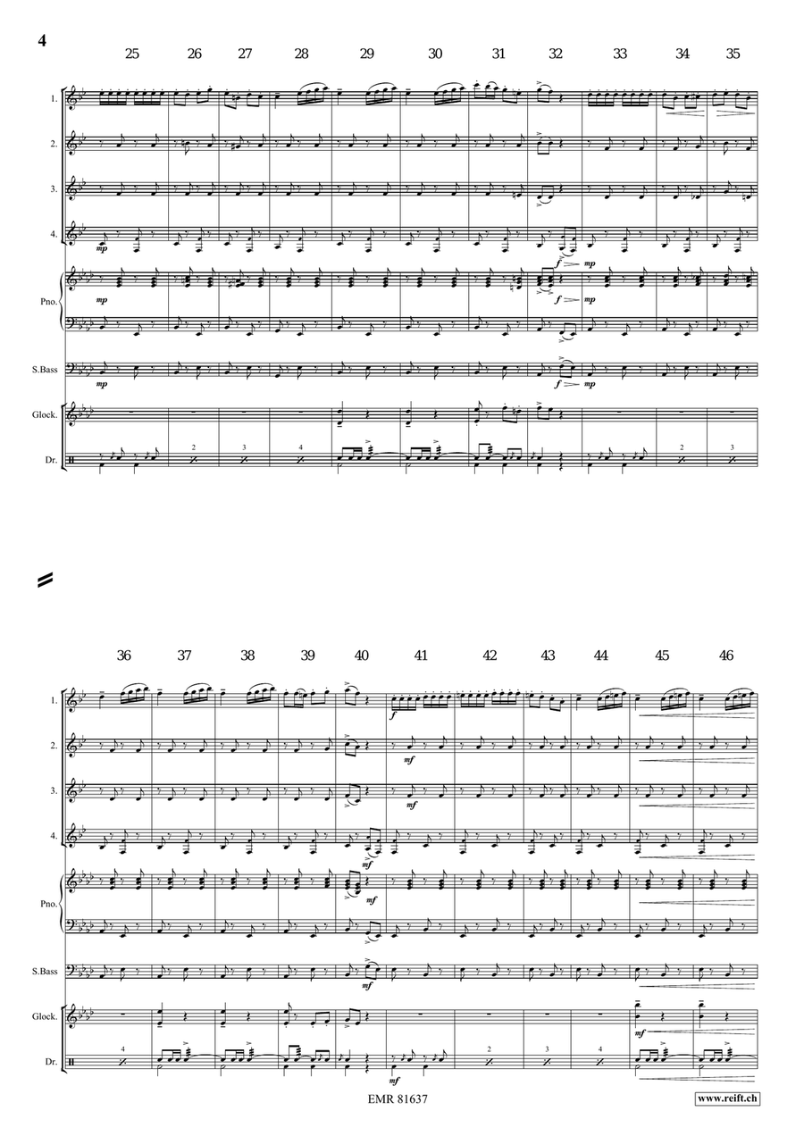The Florentiner March The Florentiner March Euphonium Quartet scores gallery preview page 4