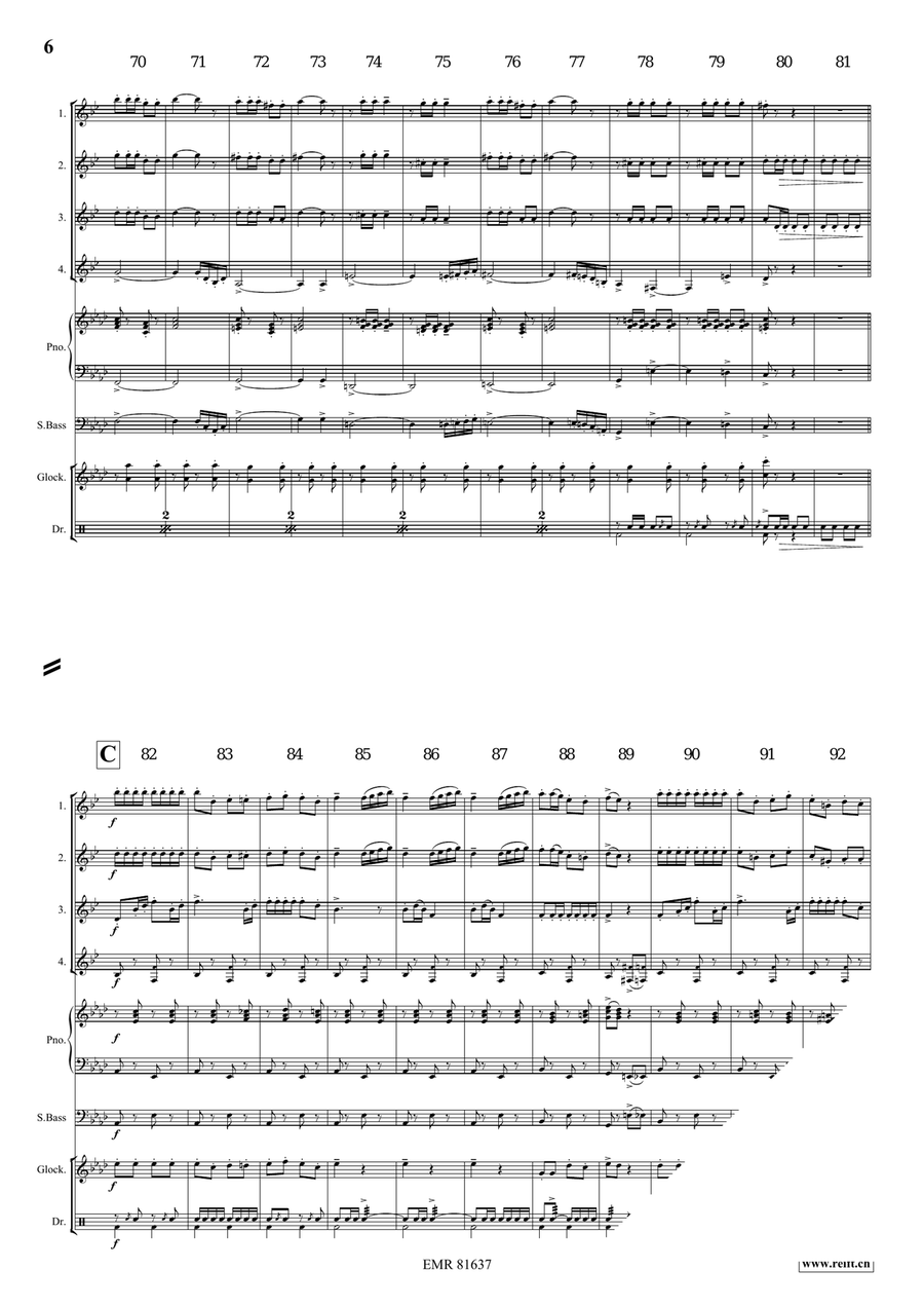 The Florentiner March The Florentiner March Euphonium Quartet scores gallery preview page 6
