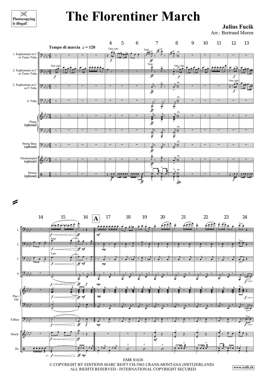 The Florentiner March The Florentiner March Tuba Quartet scores gallery preview page 3