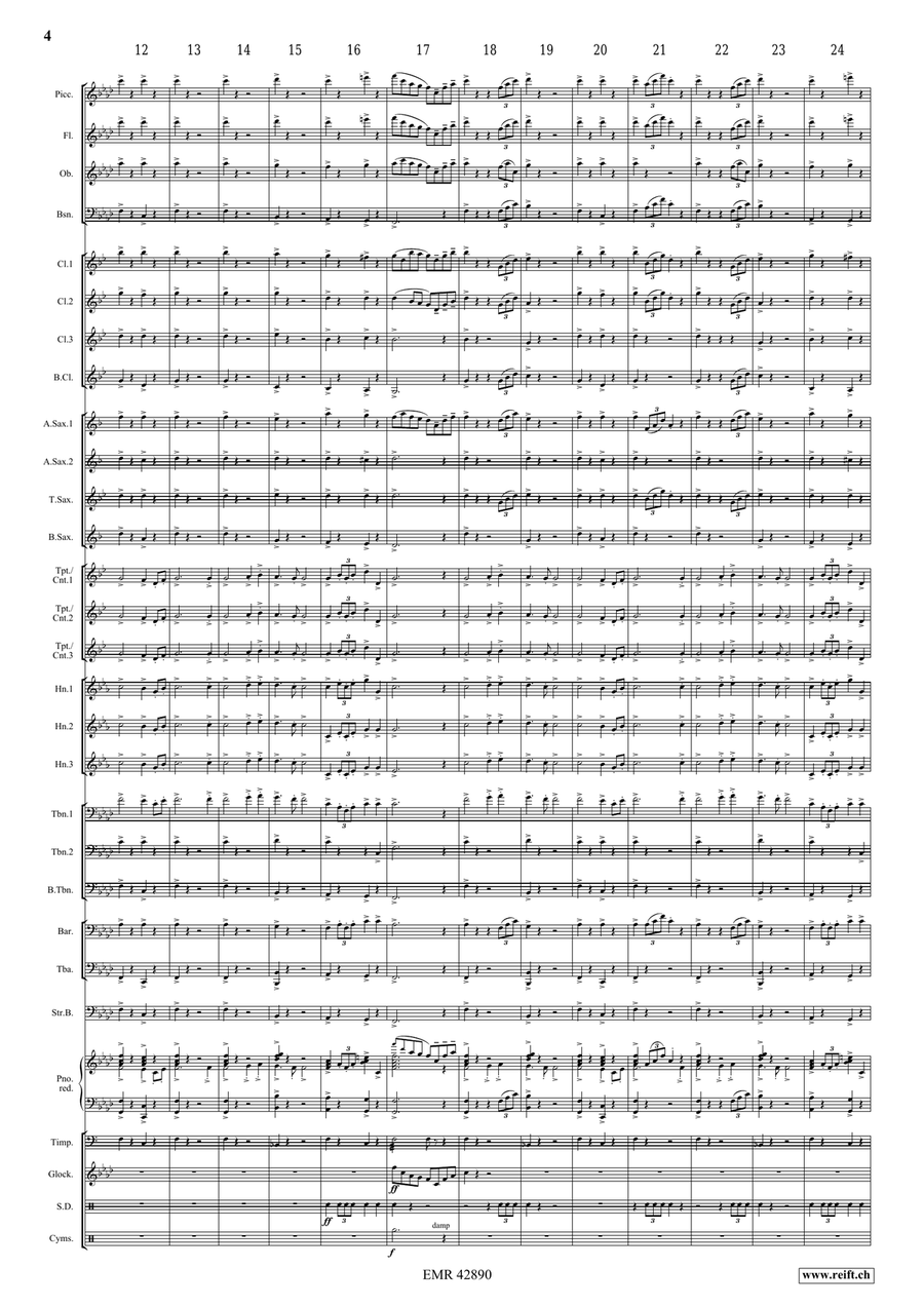 Finale by Antonin Dvorak Concert Band - Sheet Music page 4