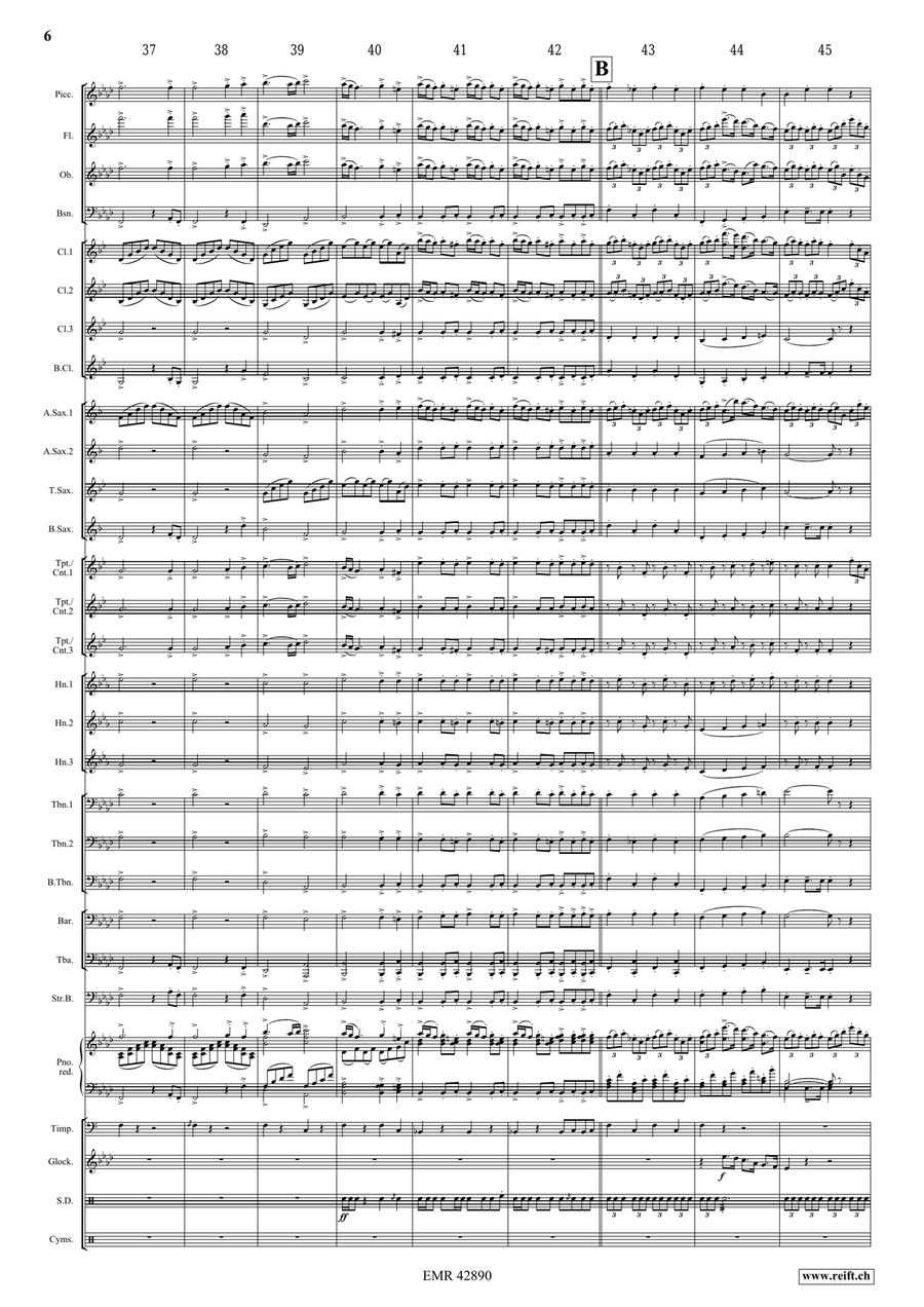 Finale by Antonin Dvorak Concert Band - Sheet Music page 6