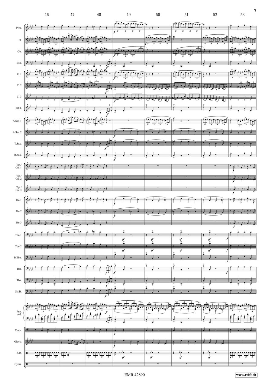 Finale by Antonin Dvorak Concert Band - Sheet Music page 7