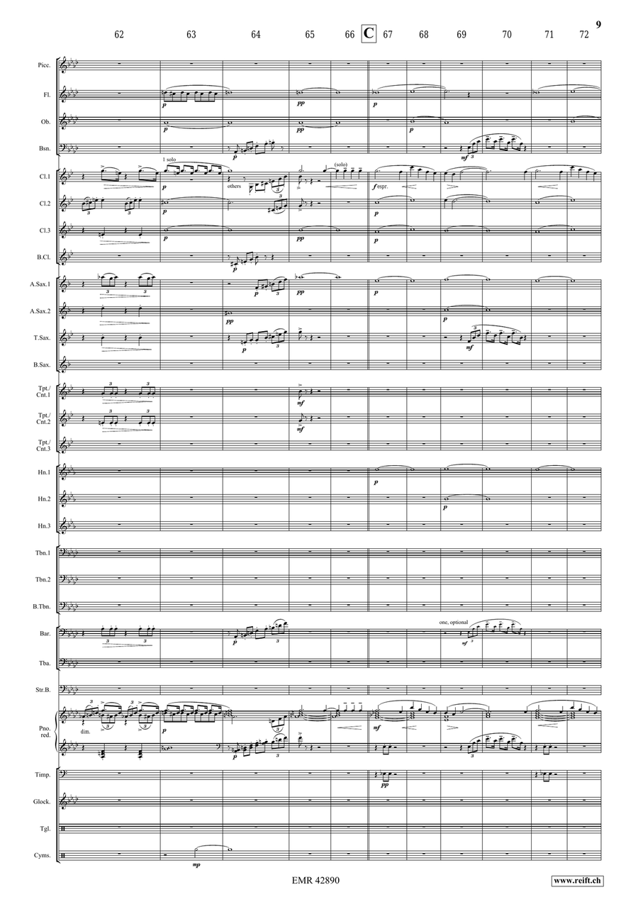 Finale by Antonin Dvorak Concert Band - Sheet Music page 9