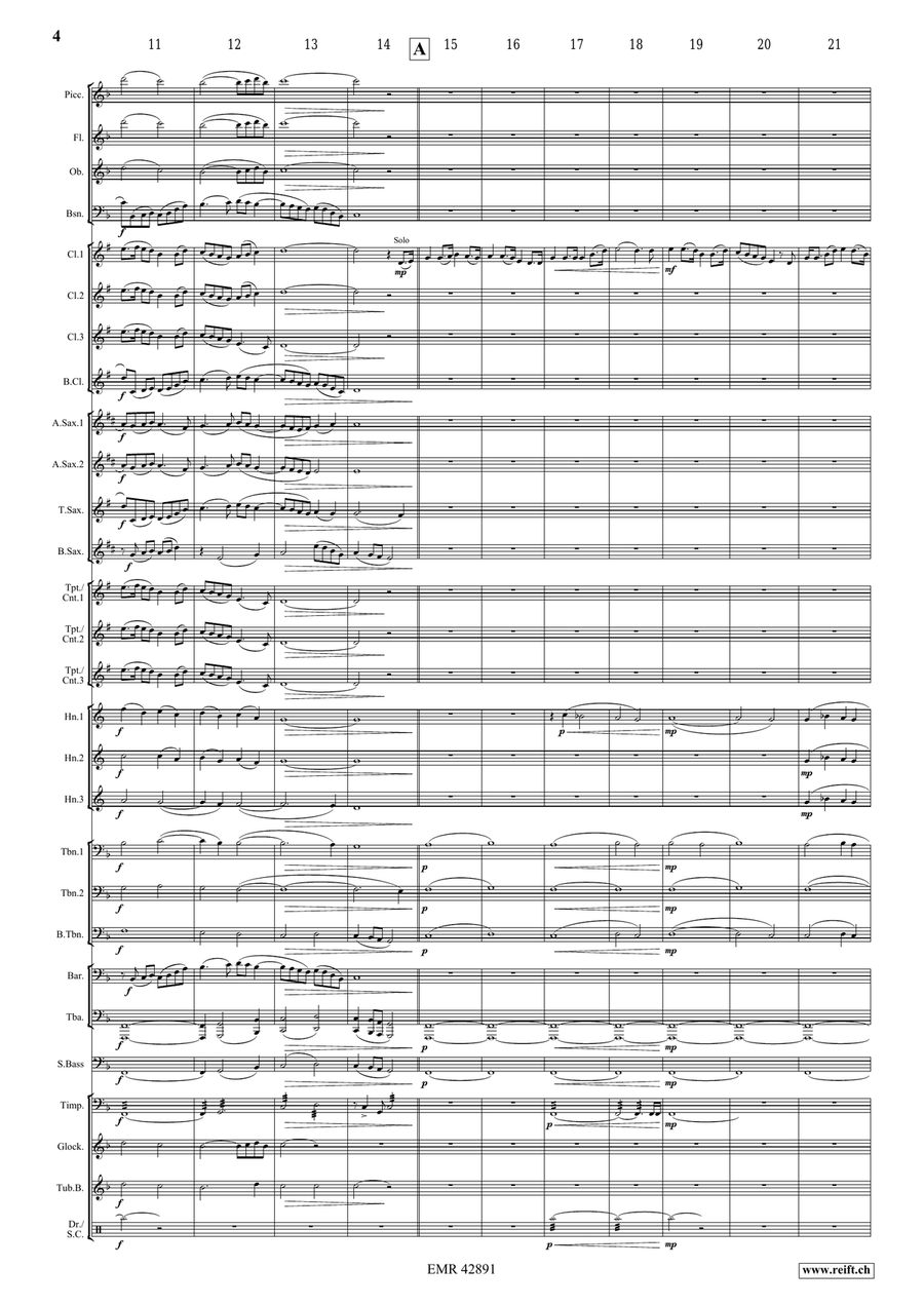 Loch Lomond by Bertrand Moren Concert Band - Sheet Music page 4