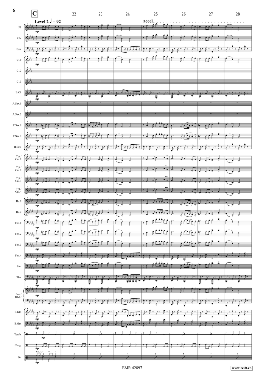 Tetris Tetris Concert Band scores gallery preview page 6