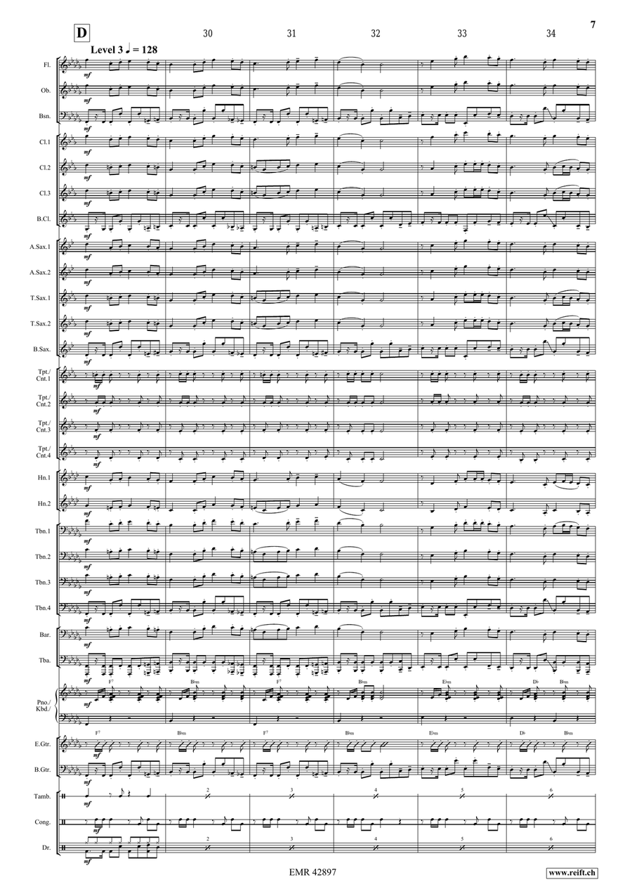 Tetris Tetris Concert Band scores gallery preview page 7