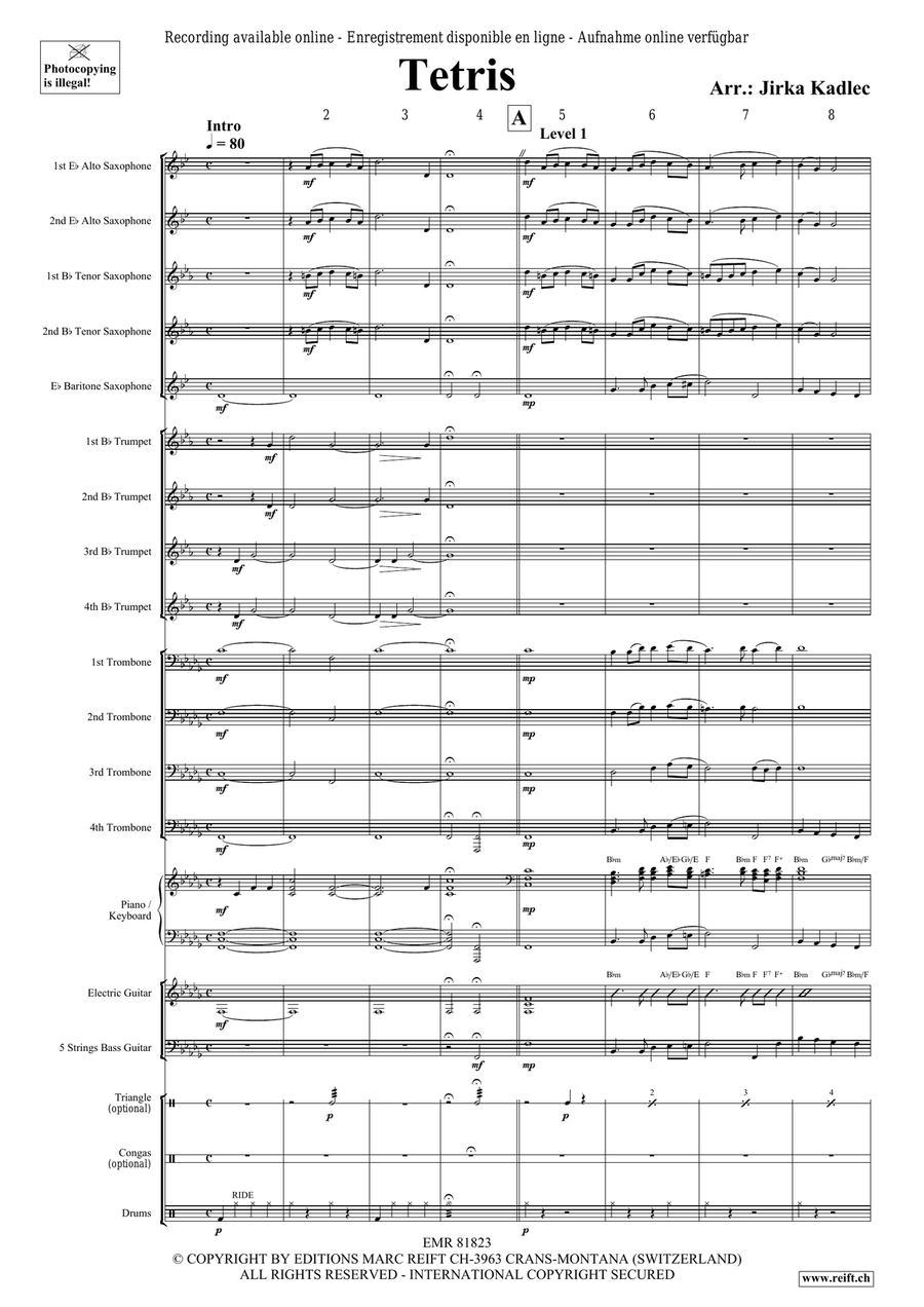 Tetris Tetris Big Band scores gallery preview page 3