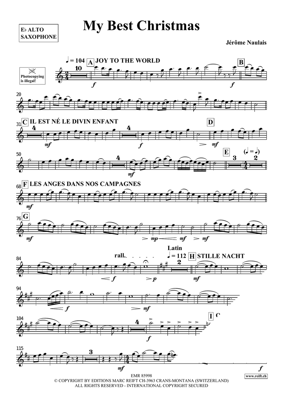 My Best Christmas Alto Saxophone scores gallery preview page 4
