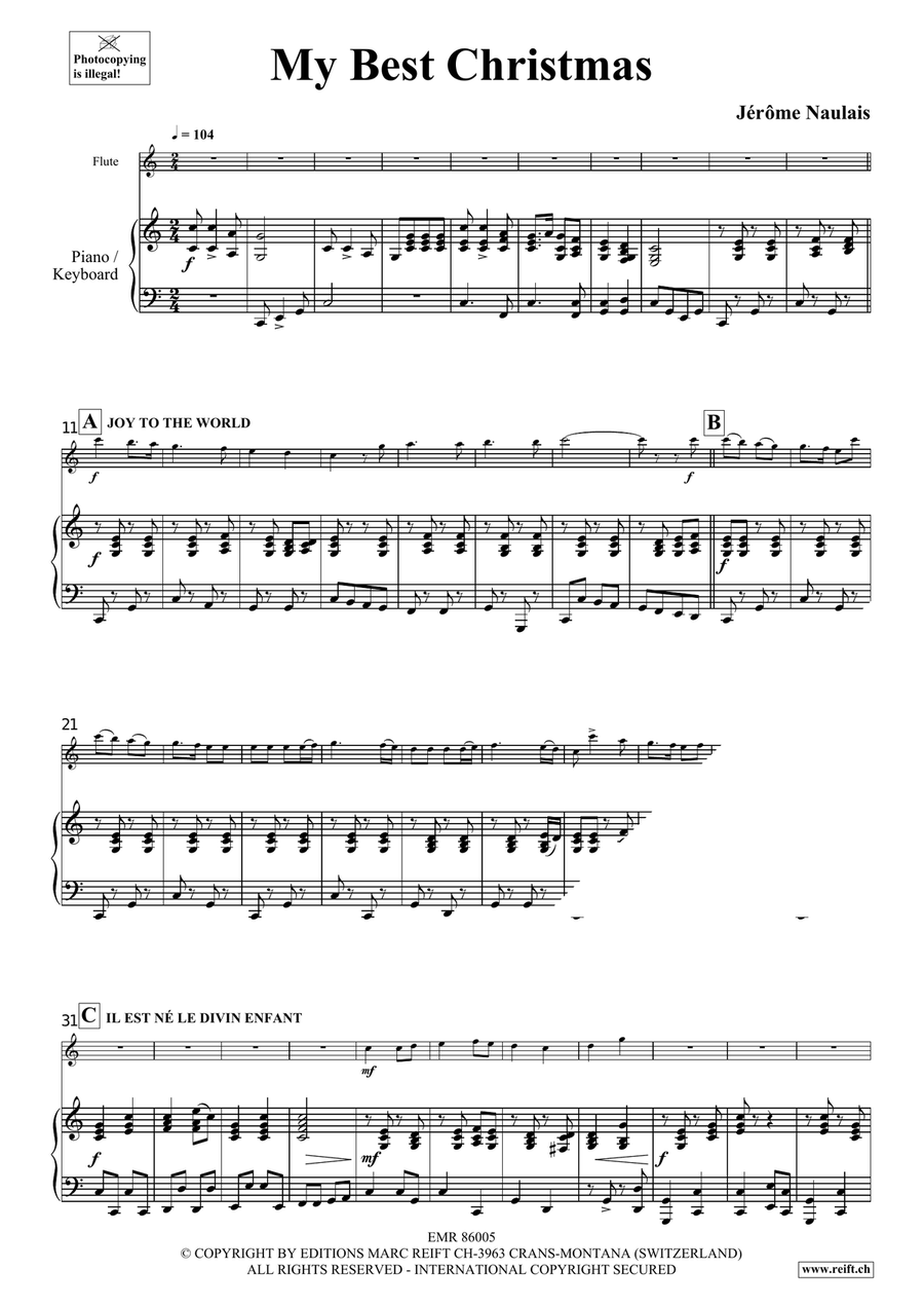 My Best Christmas My Best Christmas Flute Solo scores gallery preview page 5